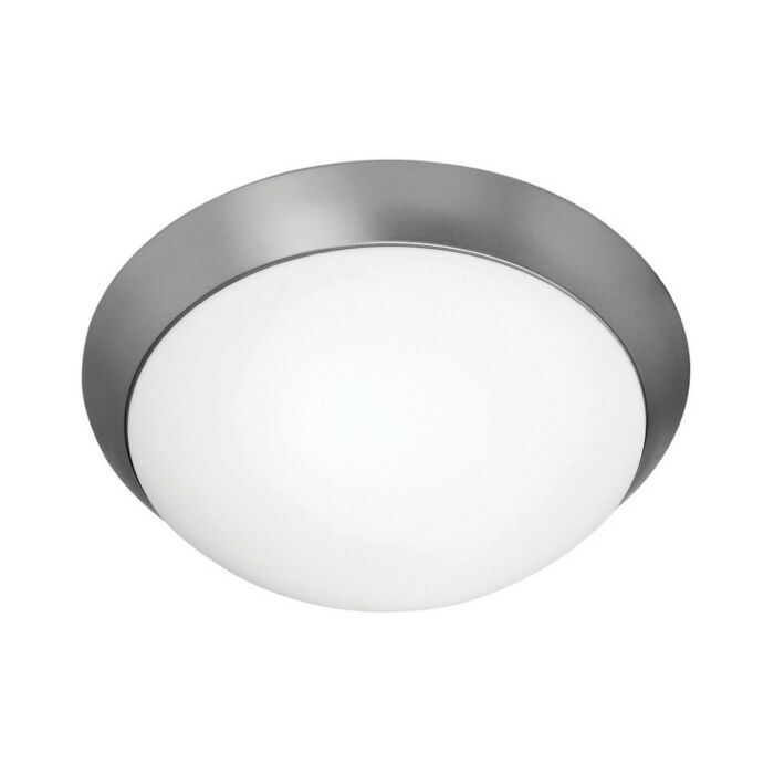 Access Cobalt 2 Light Ceiling Light in Brushed Steel
