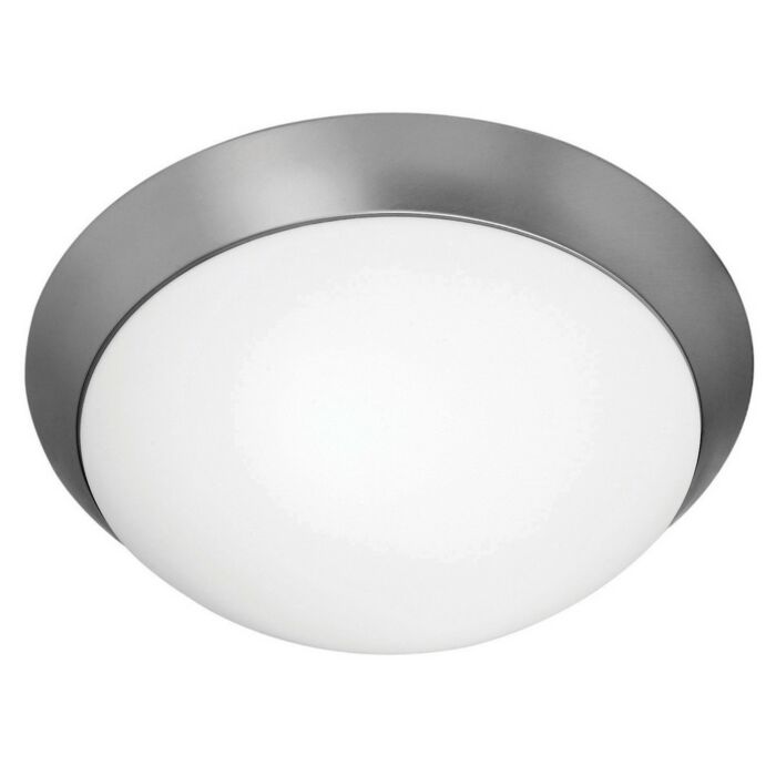 Access Cobalt 2 Light Ceiling Light in Brushed Steel