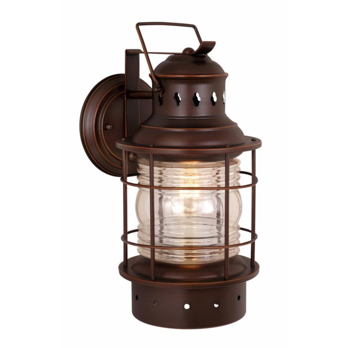 Hyannis 1-Light Outdoor Wall Mount in Burnished Bronze