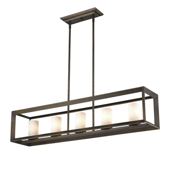 Golden Smyth 5 Light Pendant Light in Gunmetal Bronze