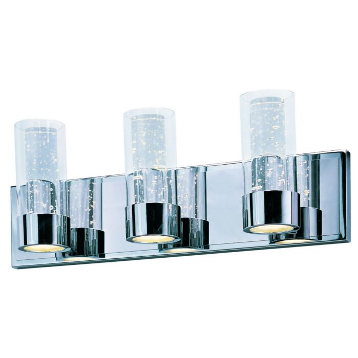 Maxim Lighting Sync 21 Inch 6 Light Clear Bathroom Vanity Light in Polished Chrome