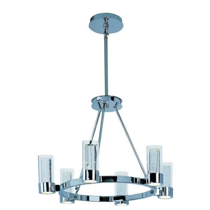 Maxim Lighting Sync 27.25 Inch 12 Light Chandelier in Polished Chrome