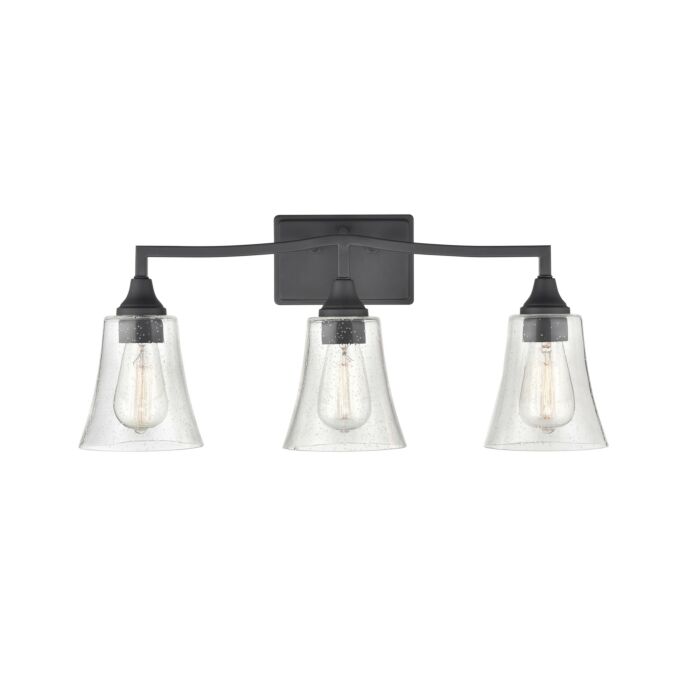 Millennium Caily 3 Light Bathroom Vanity Light in Matte Black