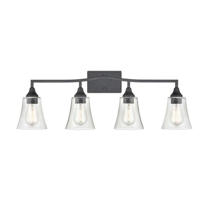 Millennium Caily 4 Light Bathroom Vanity Light in Matte Black