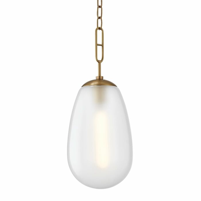 Hudson Valley Bruckner Pendant Light in Aged Brass