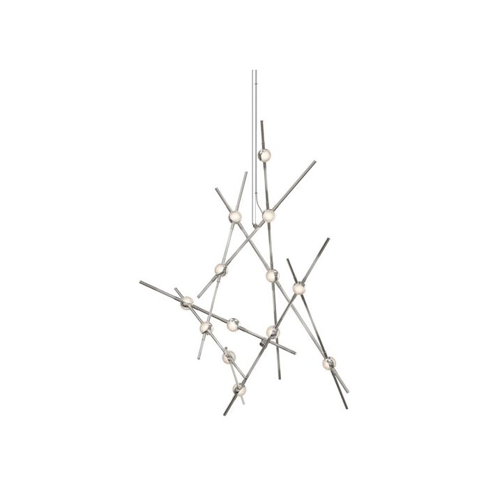 Sonneman Constellation® 13 Light Chandelier in Satin Nickel