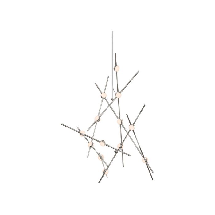 Sonneman Constellation® 13 Light Chandelier in Satin Nickel