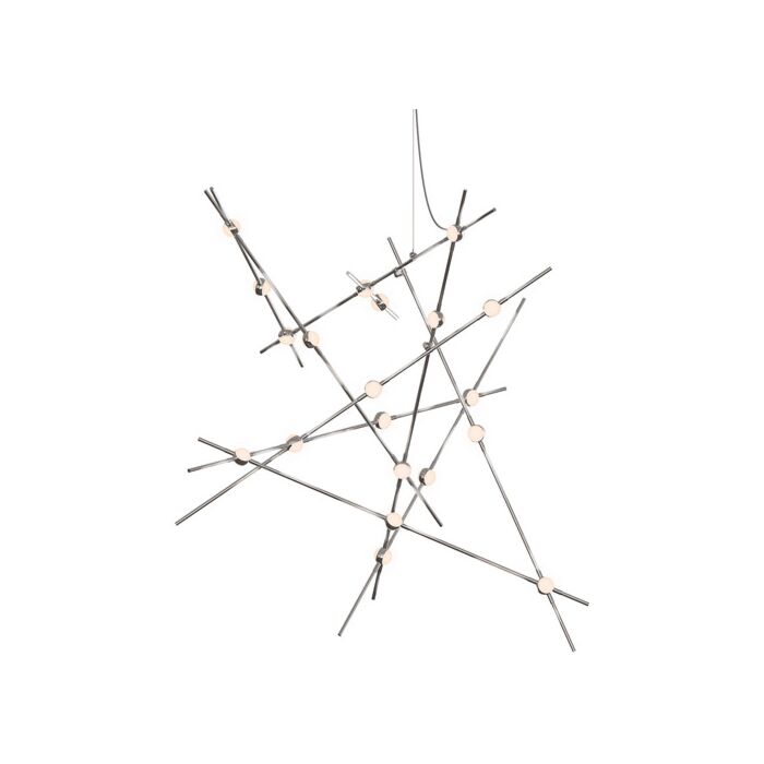 Sonneman Constellation® 20 Light Chandelier in Satin Nickel