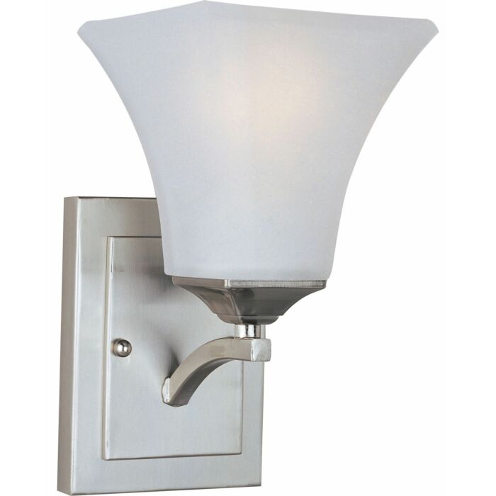 Aurora 1-Light Wall Sconce in Satin Nickel