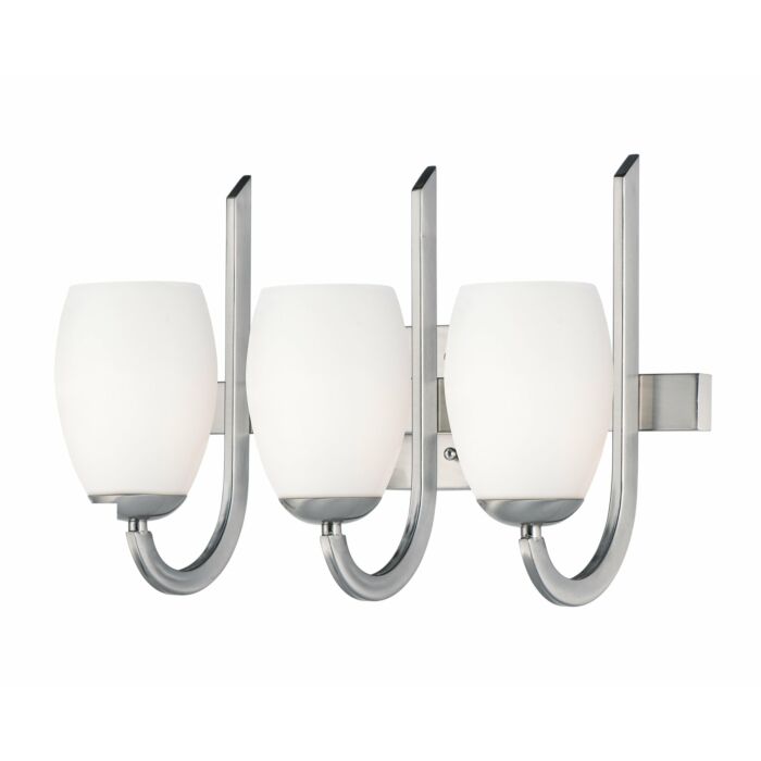 Maxim Taylor 3 Light Bathroom Vanity Light in Satin Nickel