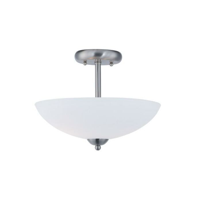Maxim Lighting Taylor 2 Light 2 Light Semi Flush Mount in Satin Nickel