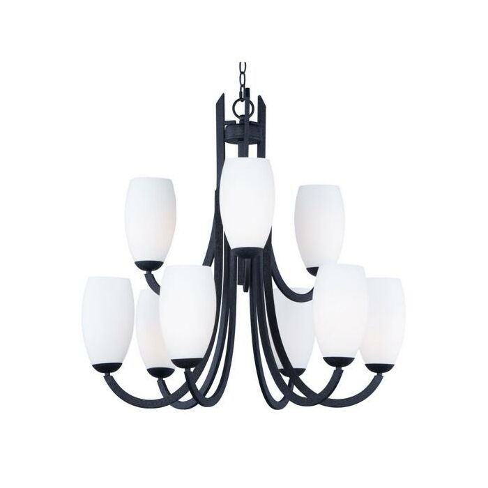 Maxim Lighting Taylor 9 Light 9 Light Chandelier in Textured Black