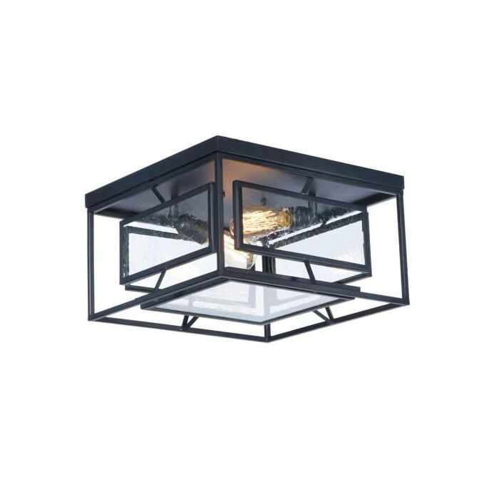 Maxim Lighting Era 2 Light 2 Light Flush Mount in Black