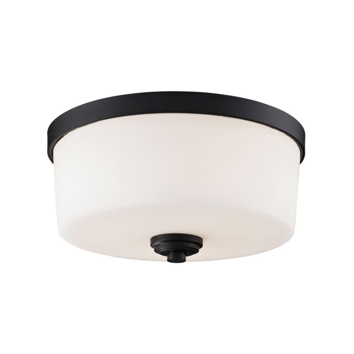 Z Lite Arlington 3 Light Flush Mount Ceiling Light In Bronze
