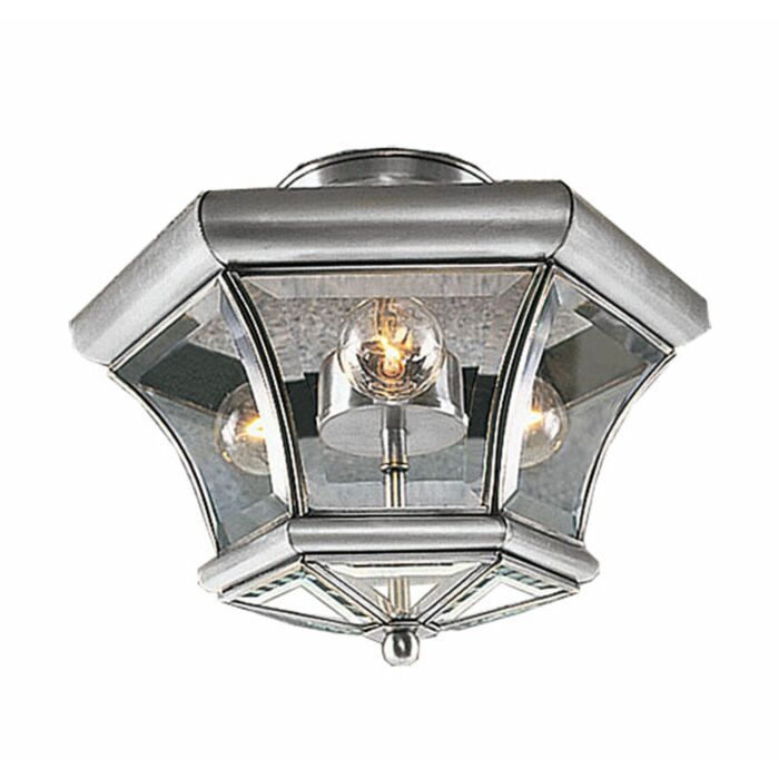 Monterey 3-Light Ceiling Mount in Brushed Nickel