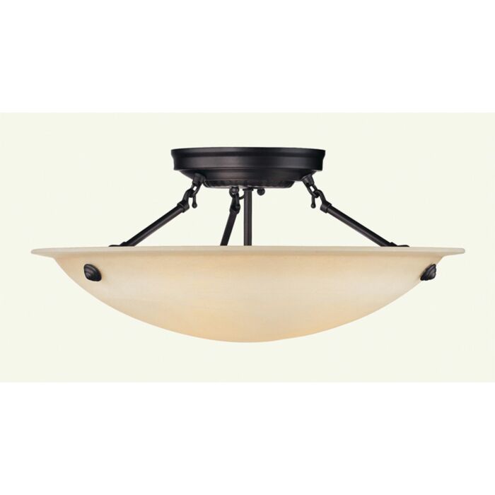 Oasis 3-Light Ceiling Mount in Bronze