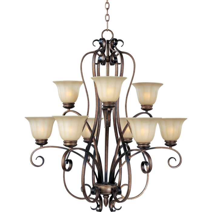 Maxim Lighting Fremont 9 Light Chandelier in Bronze