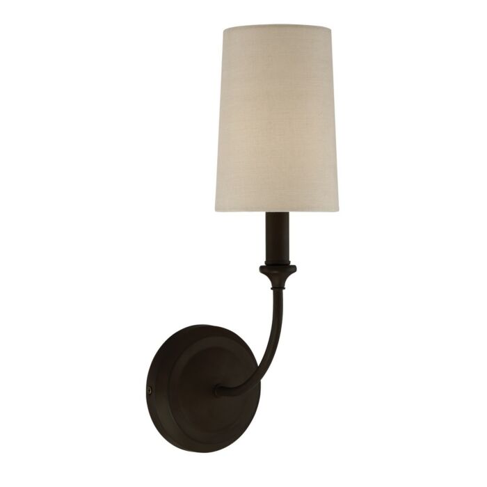 Libby Langdon for Crystorama Sylvan 16 Inch Wall Sconce in Dark Bronze