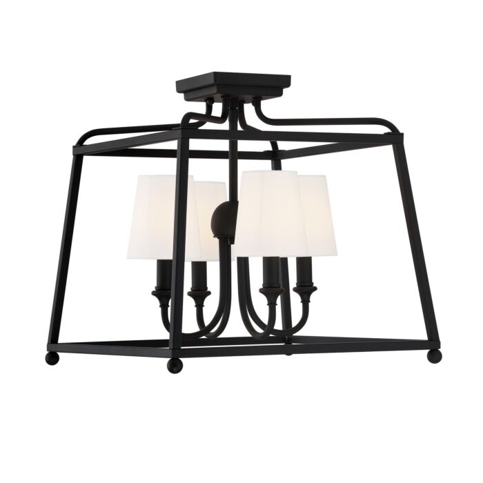 Sylvan 4-Light Ceiling Mount in Forge Black