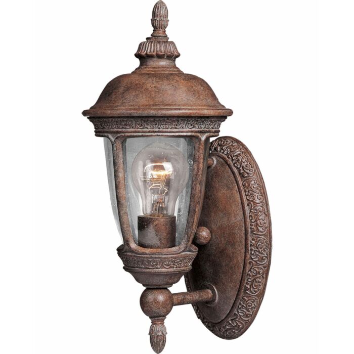 Knob Hill DC 1-Light Outdoor Wall Lantern in Sienna