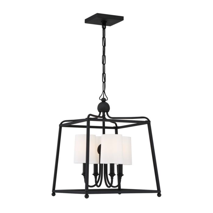 Sylvan 4-Light Chandelier in Forge Black