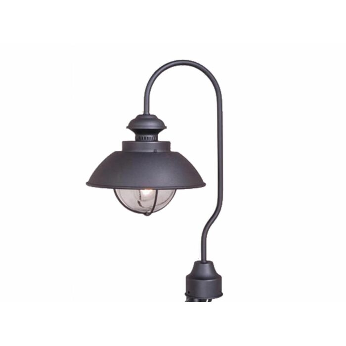 Harwich 1-Light Outdoor Post Mount in Textured Black