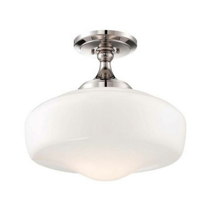 Minka Lavery 17 Inch Ceiling Light in Polished Nickel