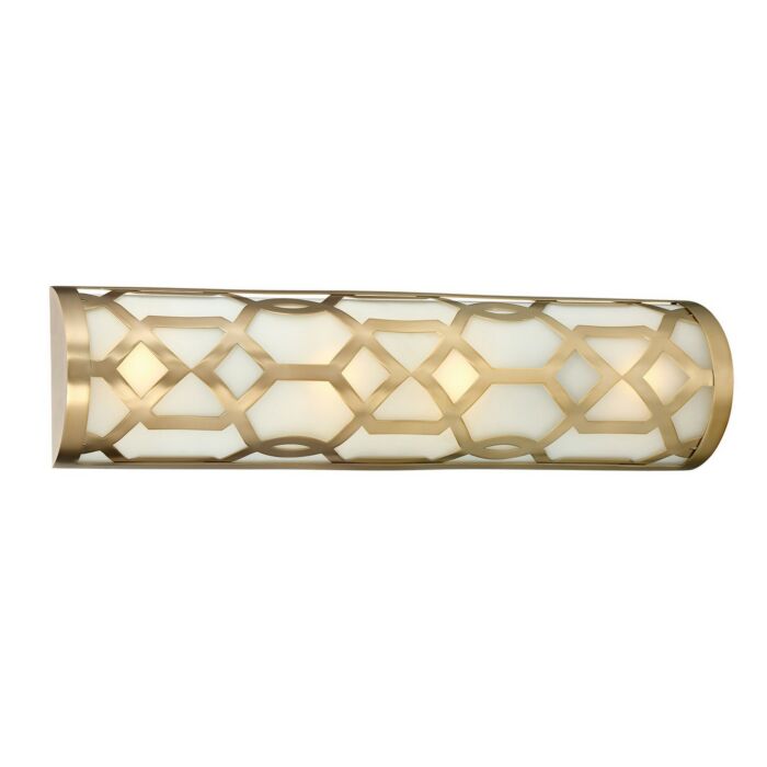 Libby Langdon for Crystorama Jennings 24 Inch Bathroom Vanity Light in Aged Brass