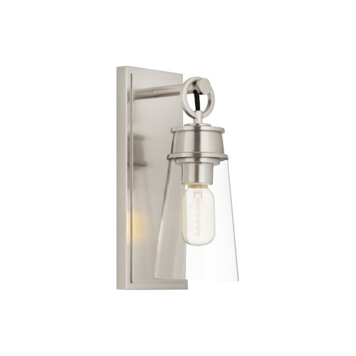 Z Lite Wentworth 1 Light Wall Sconce In Brushed Nickel