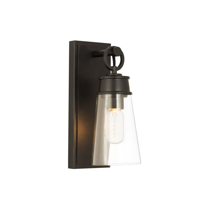 Z Lite Wentworth 1 Light Wall Sconce In Matte Black