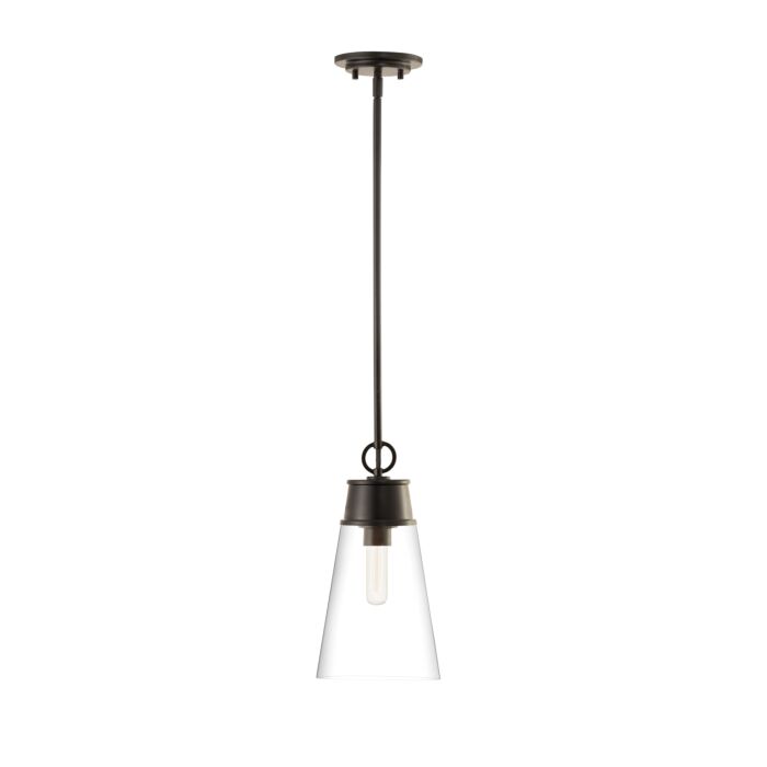 Z Lite Wentworth 1 Light Pendant Light In Matte Black