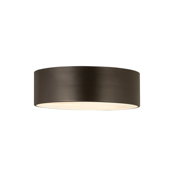 Z Lite Harley 3 Light Flush Mount Ceiling Light In Bronze