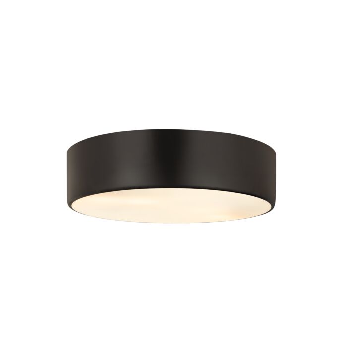 Z Lite Harley 3 Light Flush Mount Ceiling Light In Matte Black