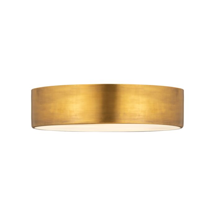 Z Lite Harley 4 Light Flush Mount Ceiling Light In Rubbed Brass
