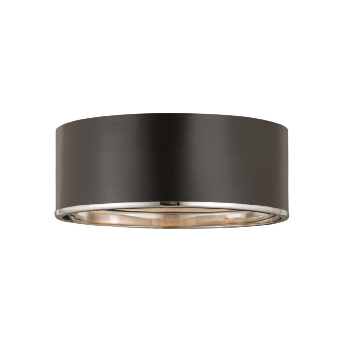 Z Lite Arlo 4 Light Flush Mount Ceiling Light In Matte Black With Chrome