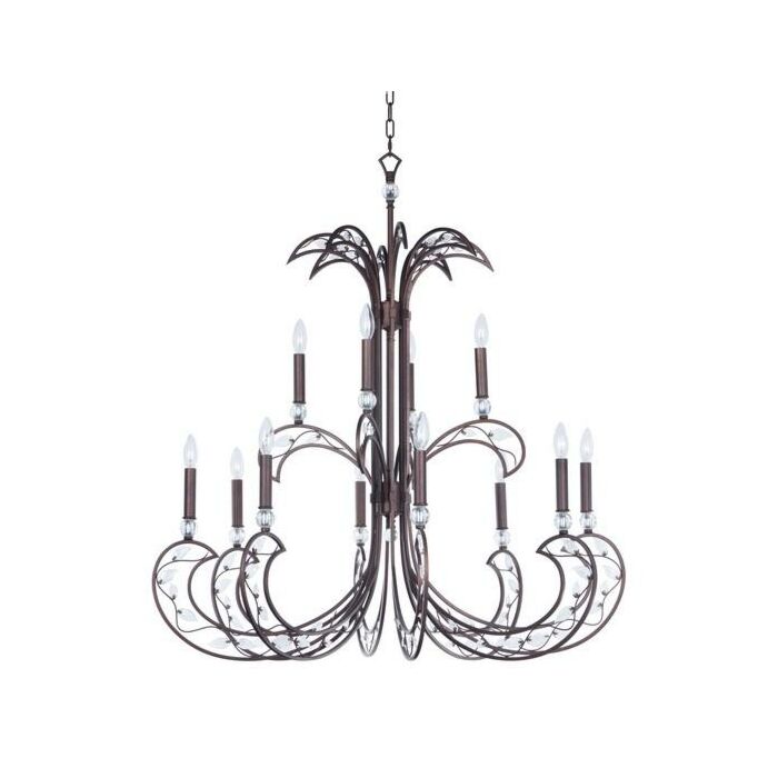 Maxim Lighting Autumn 12 Light 12 Light Chandelier in Russet