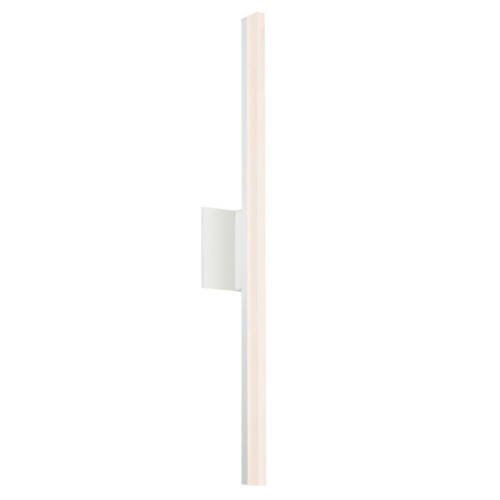 Sonneman Stiletto 31.75 Inch Dimmable LED Bathroom Vanity Light in Satin White