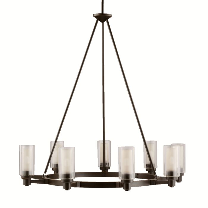 Kichler Circolo 9 Light Chandelier in Olde Bronze