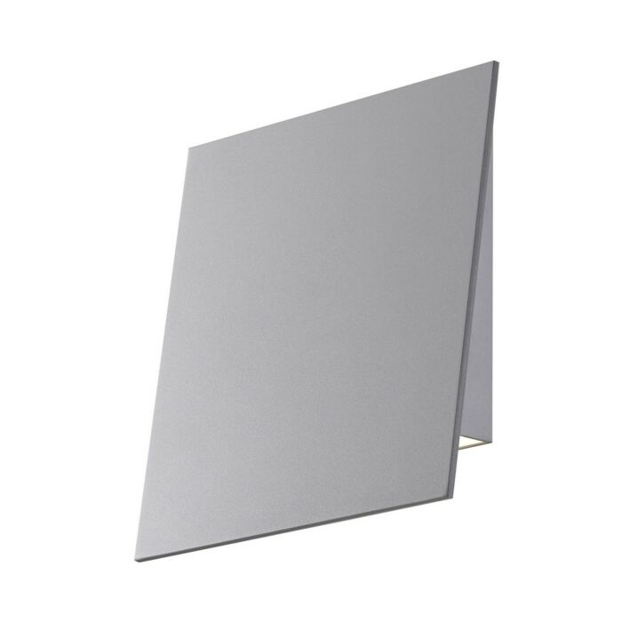 Sonneman Angled Plane 7.75 Inch LED Wall Sconce in Textured Gray
