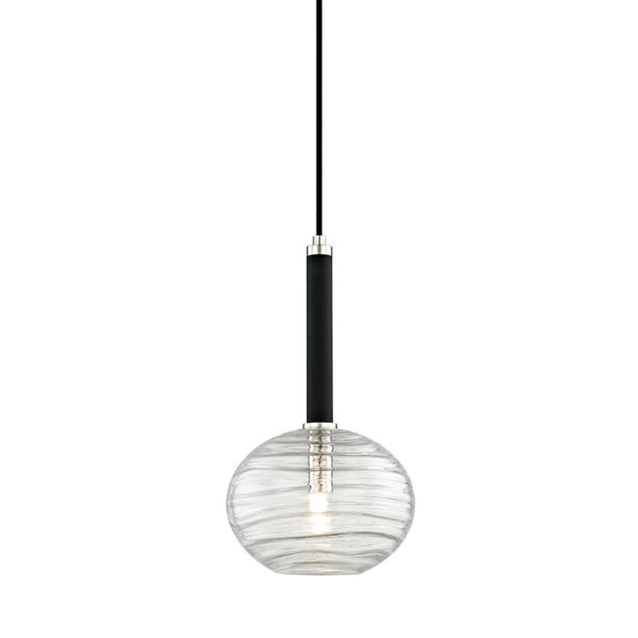 Hudson Valley Breton 15 Inch Pendant Light in Polished Nickel