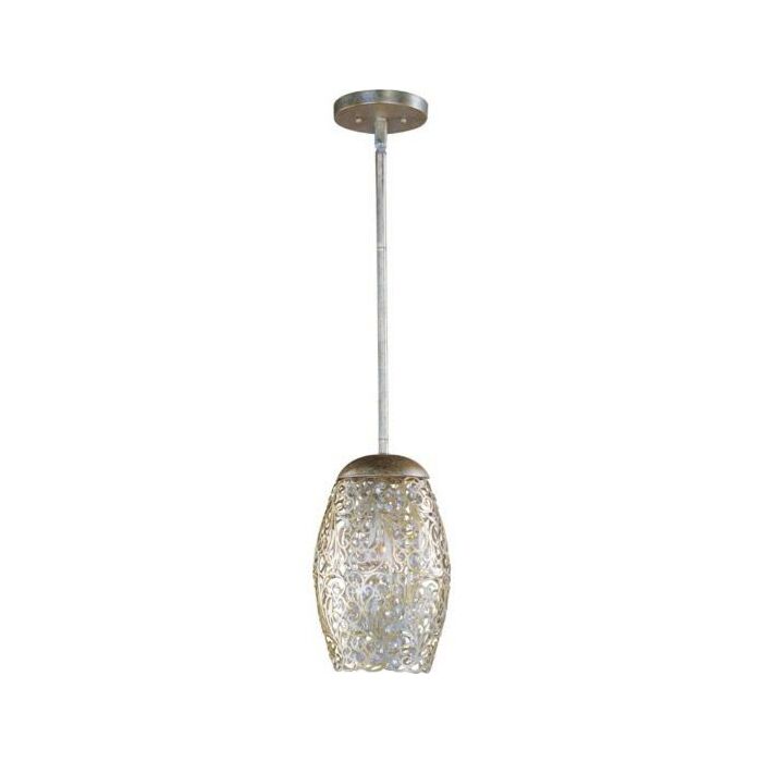 Maxim Arabesque Mini Pendant Light in Golden Silver