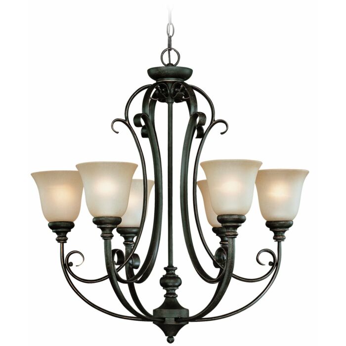 Craftmade Barrett Place 6 Light Traditional Chandelier in Mocha Bronze