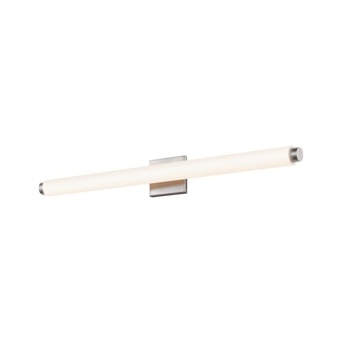 Sonneman Tubo Slim LED 33.5 Inch LED Drum Trim Bathroom Vanity Light in Satin Nickel
