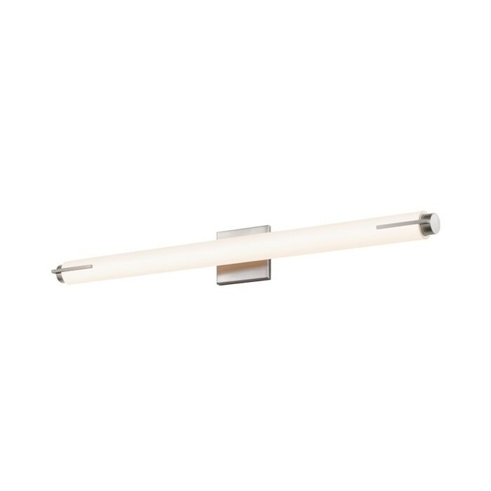 Sonneman Tubo Slim LED 33.5 Inch LED Spine Trim Bathroom Vanity Light in Satin Nickel