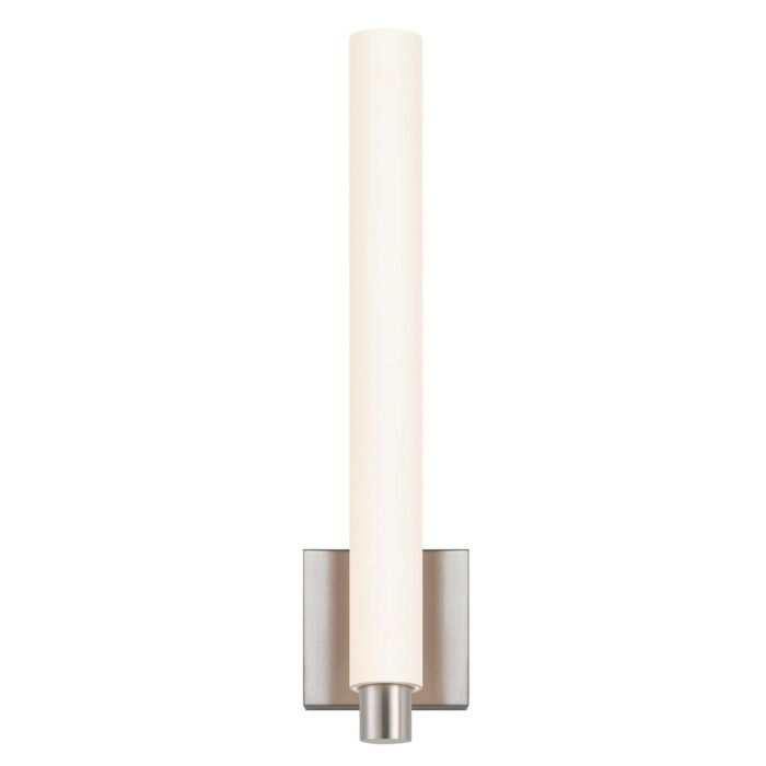 Sonneman Tubo Slim LED 19.25 Inch Drum Trim Wall Sconce in Satin Nickel