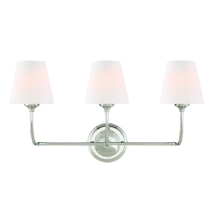 Libby Langdon for Crystorama Sylvan 23 Inch Bathroom Vanity Light in Polished Chrome