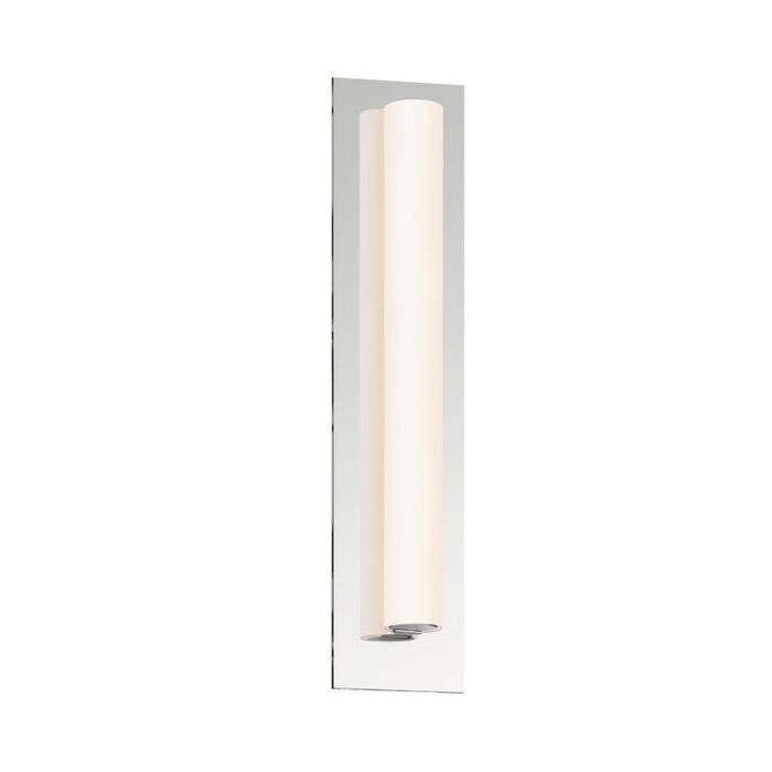 Sonneman Tubo Slim LED 21 Inch Flat Trim Panel Sconce in Polished Chrome