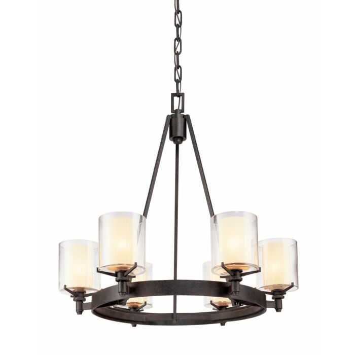 Six Light Chandelier by Troy Lighting