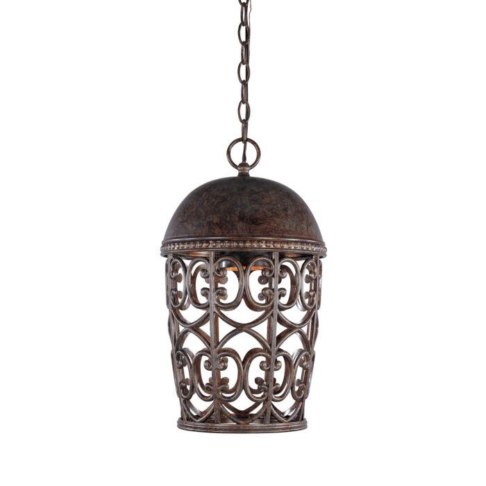 Amherst 1-Light Hanging Lantern in Burnt Umber