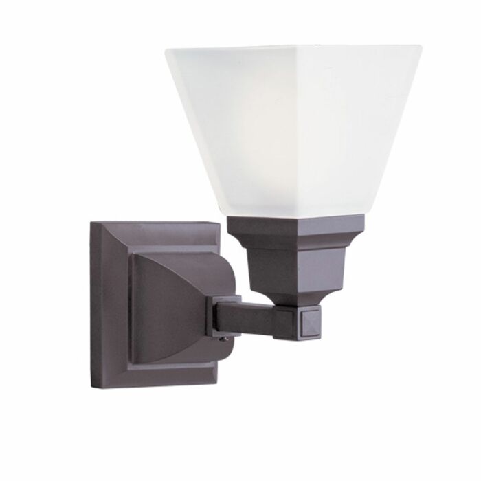 Mission 1-Light Wall Sconce in Bronze